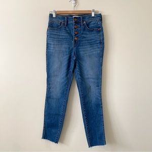 Madewell 10” High Rise Skinny Crop W 28
